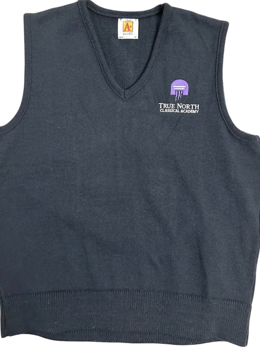 True North Classical Academy School Uniforms Vest Dark Blue Size L Youth
